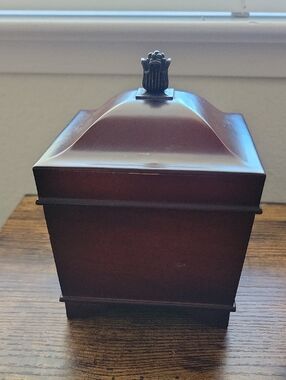 Vintage Bombay Company Wooden Musical Jewelry & Ring Box
